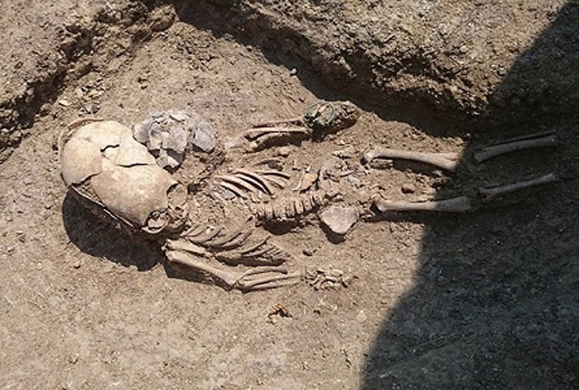 Phát hiện hài cốt cổ xưa của bé trai có hộp sọ 'ngoài hành tinh'