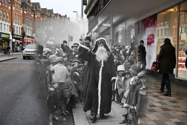 Lạnh gáy loạt ảnh ám ảnh về Giáng sinh ở London những năm 1930