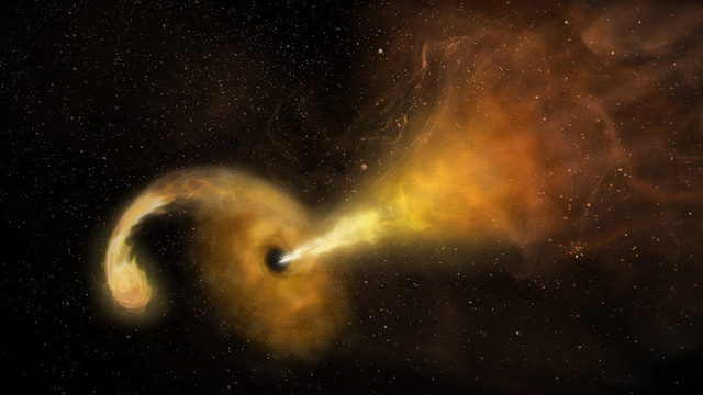 Hố đen ăn và phá hủy ngôi sao rủi ro tới quá gần nó