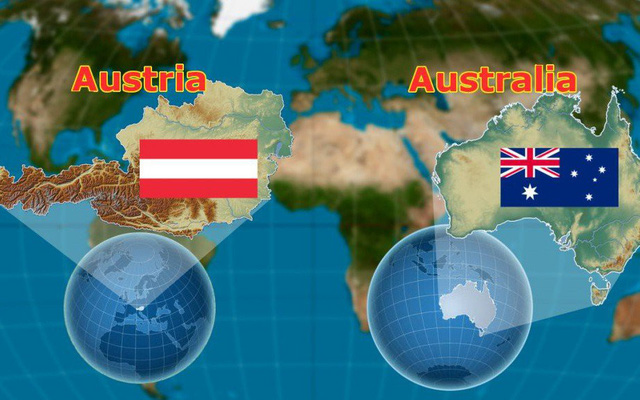 Australia và Austria: Có điều gì liên quan đằng sau hai cái tên gần giống nhau?